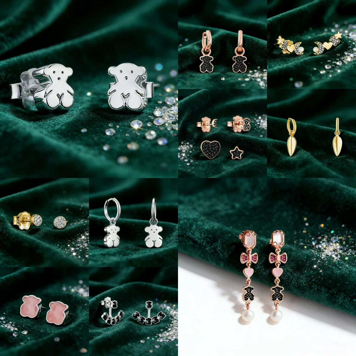 Cute Gold Bear Stud Earrings with CZ Stone - Dainty Animal Jewelry for Women
Cute Gold Bear Stud Earrings with CZ Stone - Dainty Animal Jewelry for Women