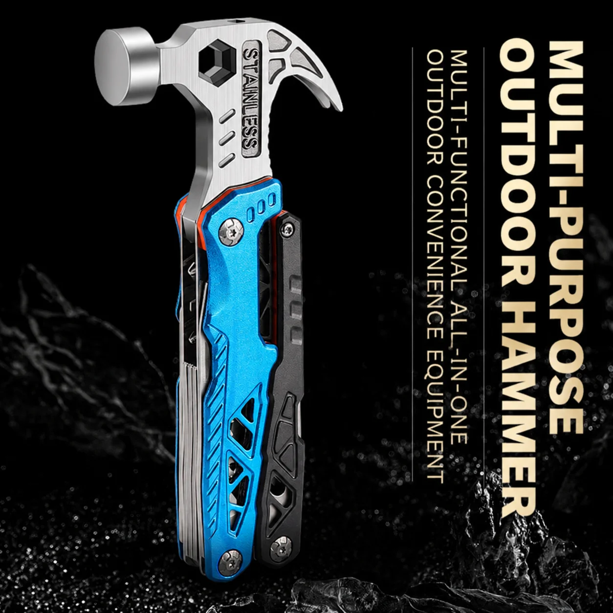 Multifunction Safety Hammer Folding Pliers Portable EDC Emergency Repair Tool with Claw Hammer for Camping Car Use
Multifunction Safety Hammer Folding Pliers Portable EDC Emergency Repair Tool with Claw Hammer for Camping Car Use
