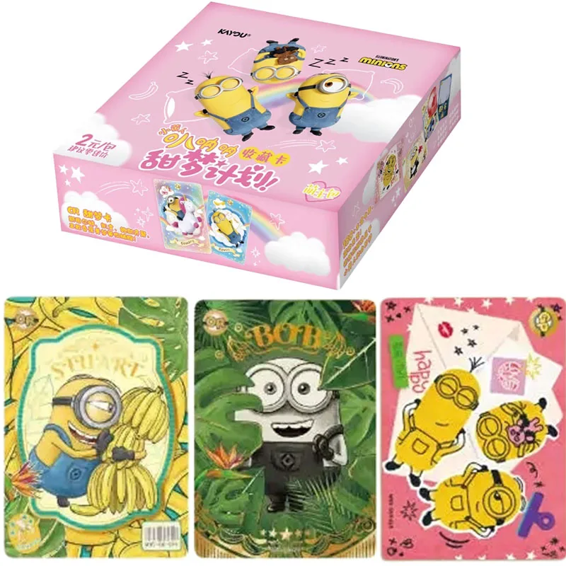 Genuine KAYOU Minions Banana Collection Card Cute Main Bag Rare Card Movie Anime Characters Collector's Cards Kids Toys Gifts
Genuine KAYOU Minions Banana Collection Card Cute Main Bag Rare Card Movie Anime Characters Collector's Cards Kids Toys Gifts