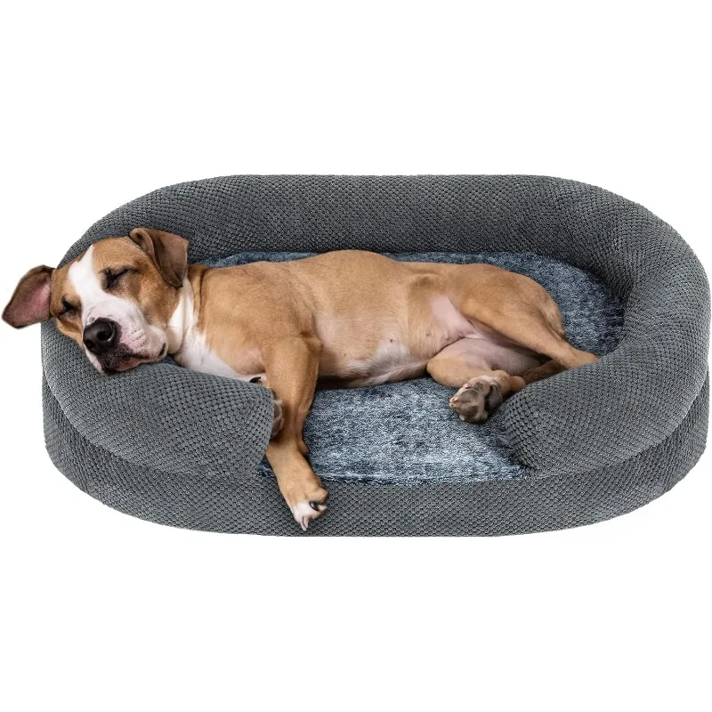 Dog Bed for Medium Dogs, Orthopedic Washable Oval Dog Couch Bed with Sides Soft Calming Sleeping Puppy Bed Durable Pet Cuddler
Dog Bed for Medium Dogs, Orthopedic Washable Oval Dog Couch Bed with Sides Soft Calming Sleeping Puppy Bed Durable Pet Cuddler