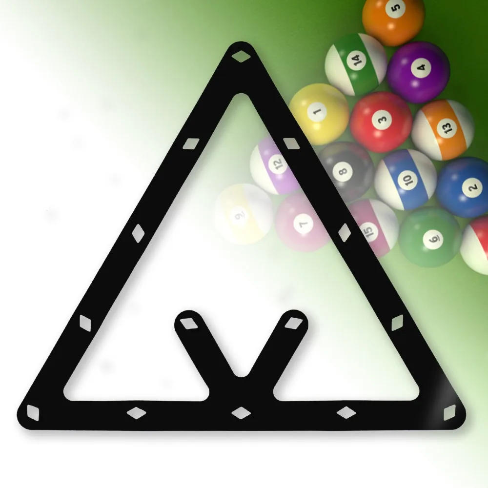 6pcs Triangle Billiard Ball Rack Combo Pack Film Ball Rack Holder Sheet Triangle Rack for for 15 balls,for 9 balls 9-Ball Games
6pcs Triangle Billiard Ball Rack Combo Pack Film Ball Rack Holder Sheet Triangle Rack for for 15 balls,for 9 balls 9-Ball Games