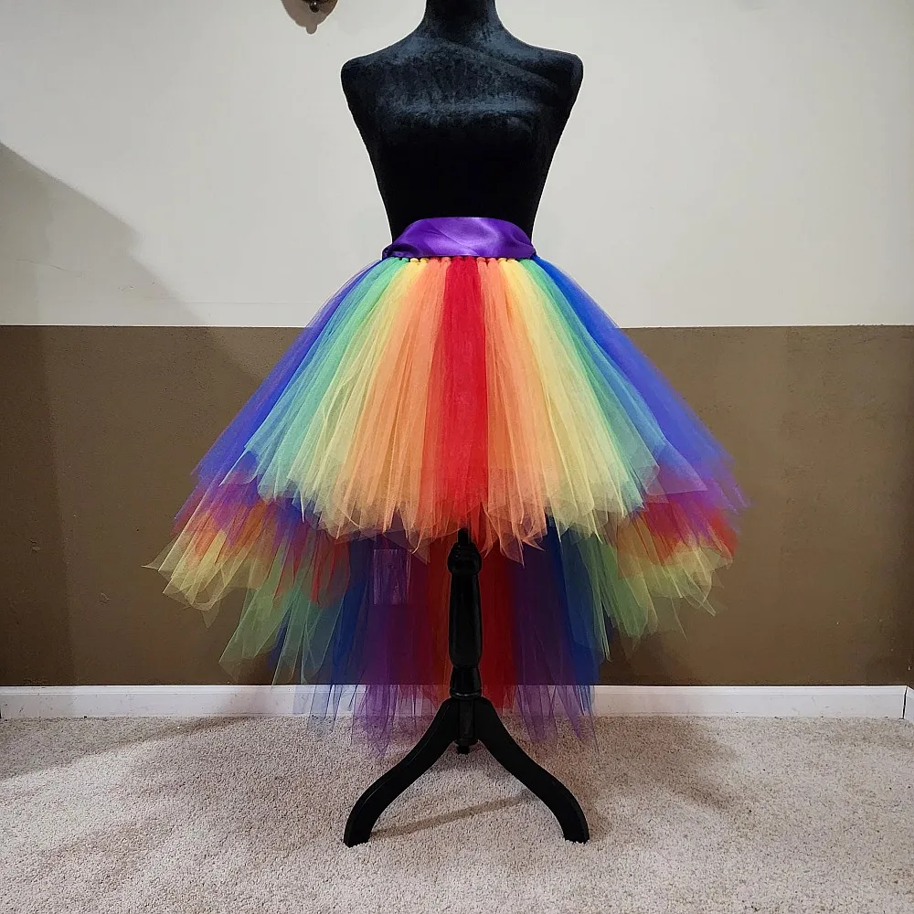 Радужная красочная тюлевая танцевальная юбка с высоким и низким вырезом, тюлевая юбка-пачка на заказ, цвет и размер, рождественская тюлевая юбка
Радужная красочная тюлевая танцевальная юбка с высоким и низким вырезом, тюлевая юбка-пачка на заказ, цвет и размер, рождественская тюлевая юбка