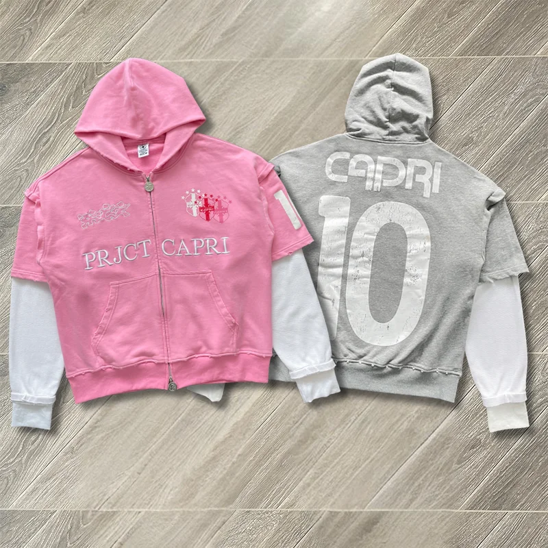 Pink Project Zip Up Hoodie High Street Emergency Casual Patchwork Hooded Sweatshirts for Men Women
Pink Project Zip Up Hoodie High Street Emergency Casual Patchwork Hooded Sweatshirts for Men Women
