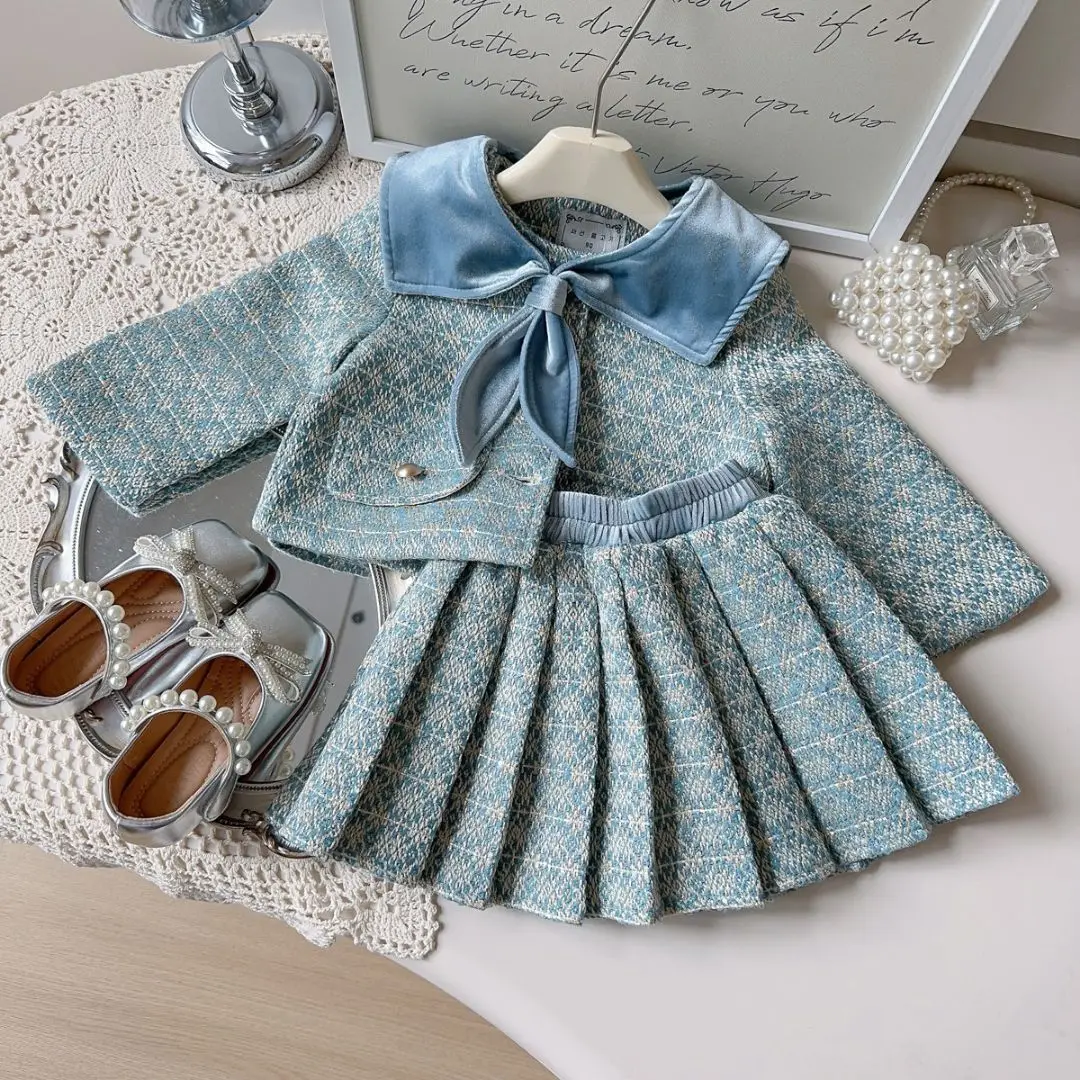 Children Girls Autumn 2PCS Clothes Set Cotton Naval Collar Floral Print Kid Girl Cardigan Suit Loose Elastic Waist Pleated Skirt
Children Girls Autumn 2PCS Clothes Set Cotton Naval Collar Floral Print Kid Girl Cardigan Suit Loose Elastic Waist Pleated Skirt