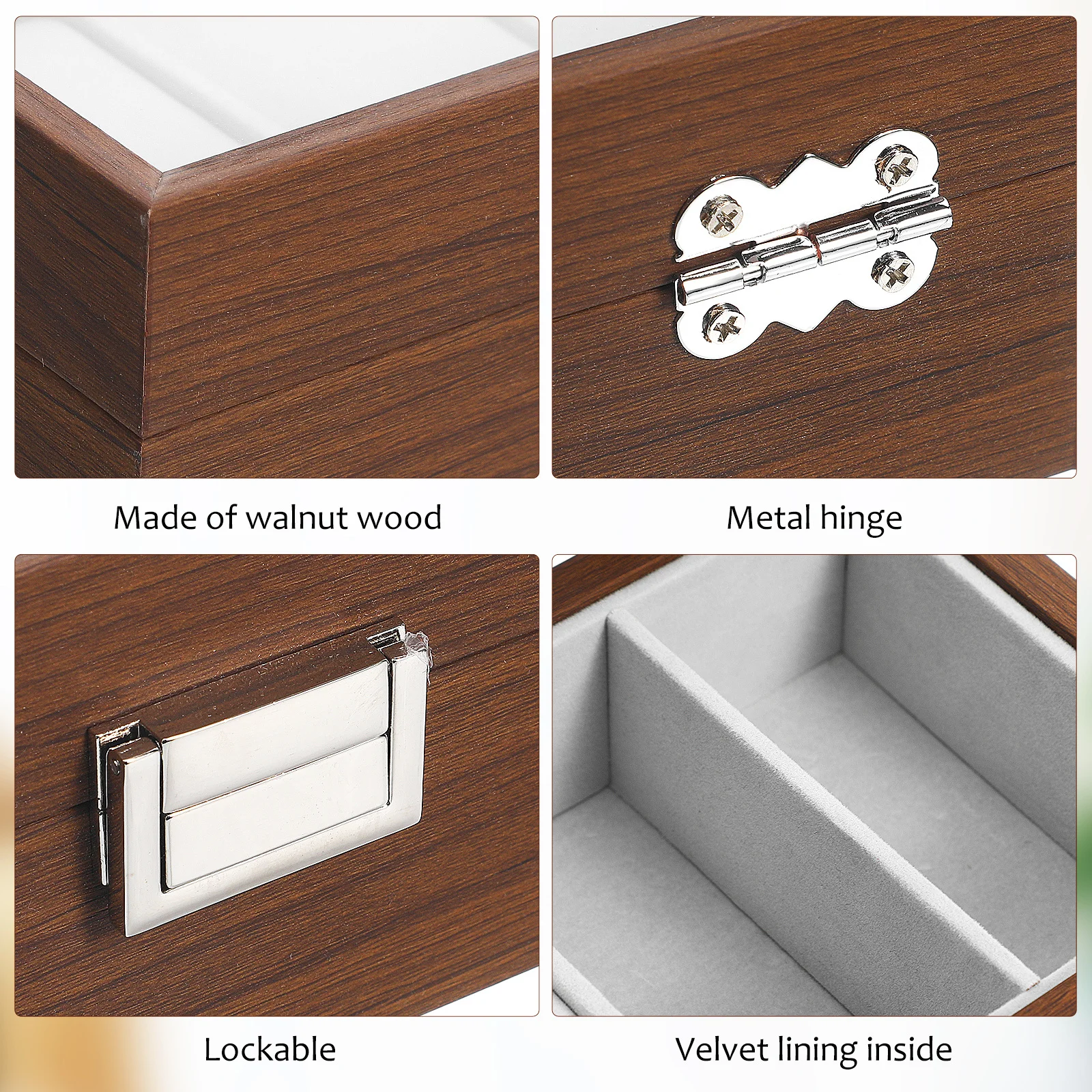 3 Slot Watch Storage Box Clear Display Case For Men Walnut Wood Vintage Style Organizer Holder Lined Jewelry Case Watch
3 Slot Watch Storage Box Clear Display Case For Men Walnut Wood Vintage Style Organizer Holder Lined Jewelry Case Watch