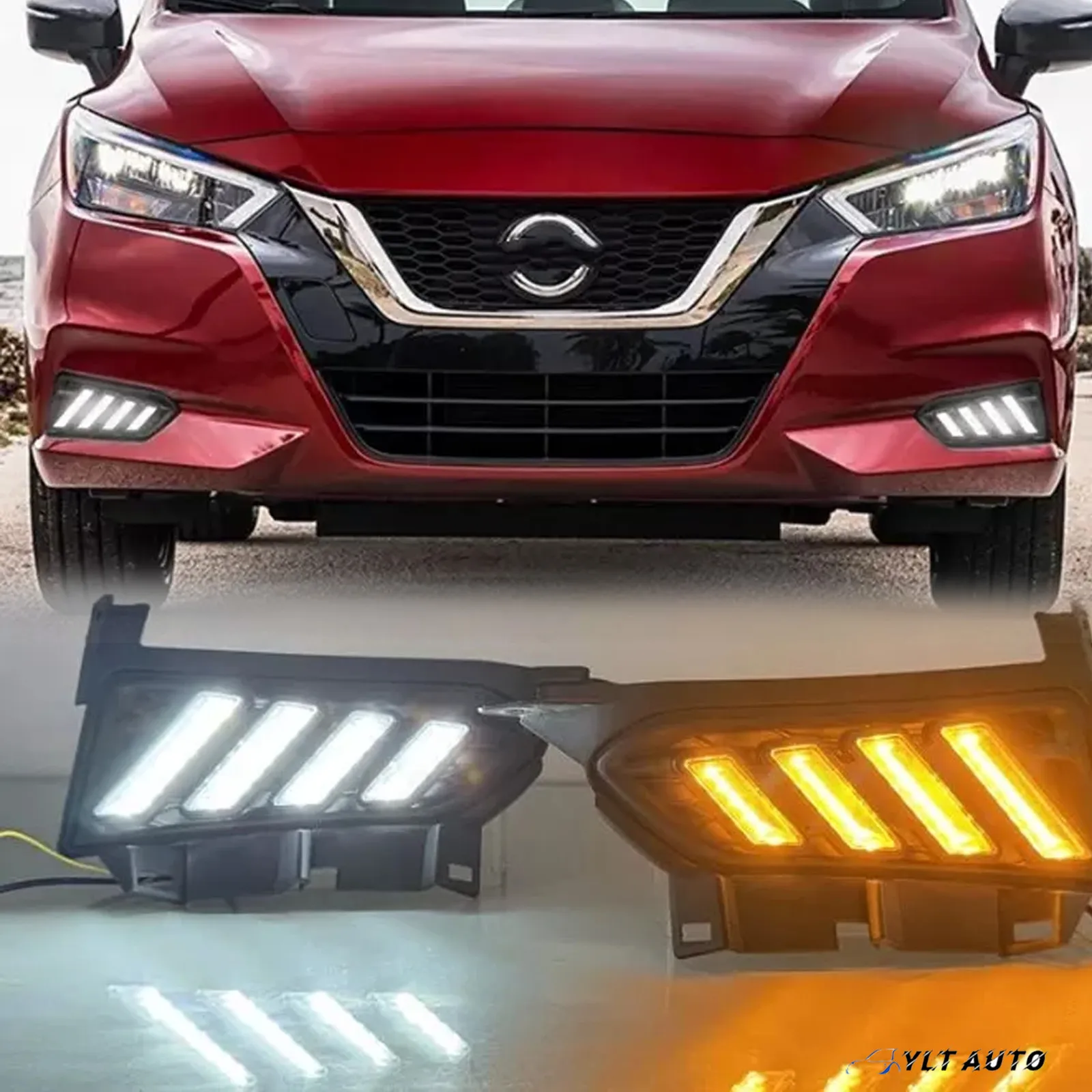 LED DRL Daytime Running Light For 2020-2022 Nissan Versa Turn Signal Fog Lamp
LED DRL Daytime Running Light For 2020-2022 Nissan Versa Turn Signal Fog Lamp