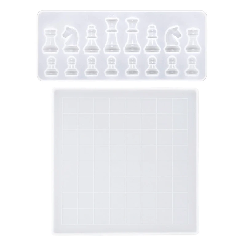 1 Set Chess+Checkerboard Silicone Mould DIY Crafts Making Tool Chess Board Crystal Epoxy Resin Mold
1 Set Chess+Checkerboard Silicone Mould DIY Crafts Making Tool Chess Board Crystal Epoxy Resin Mold
