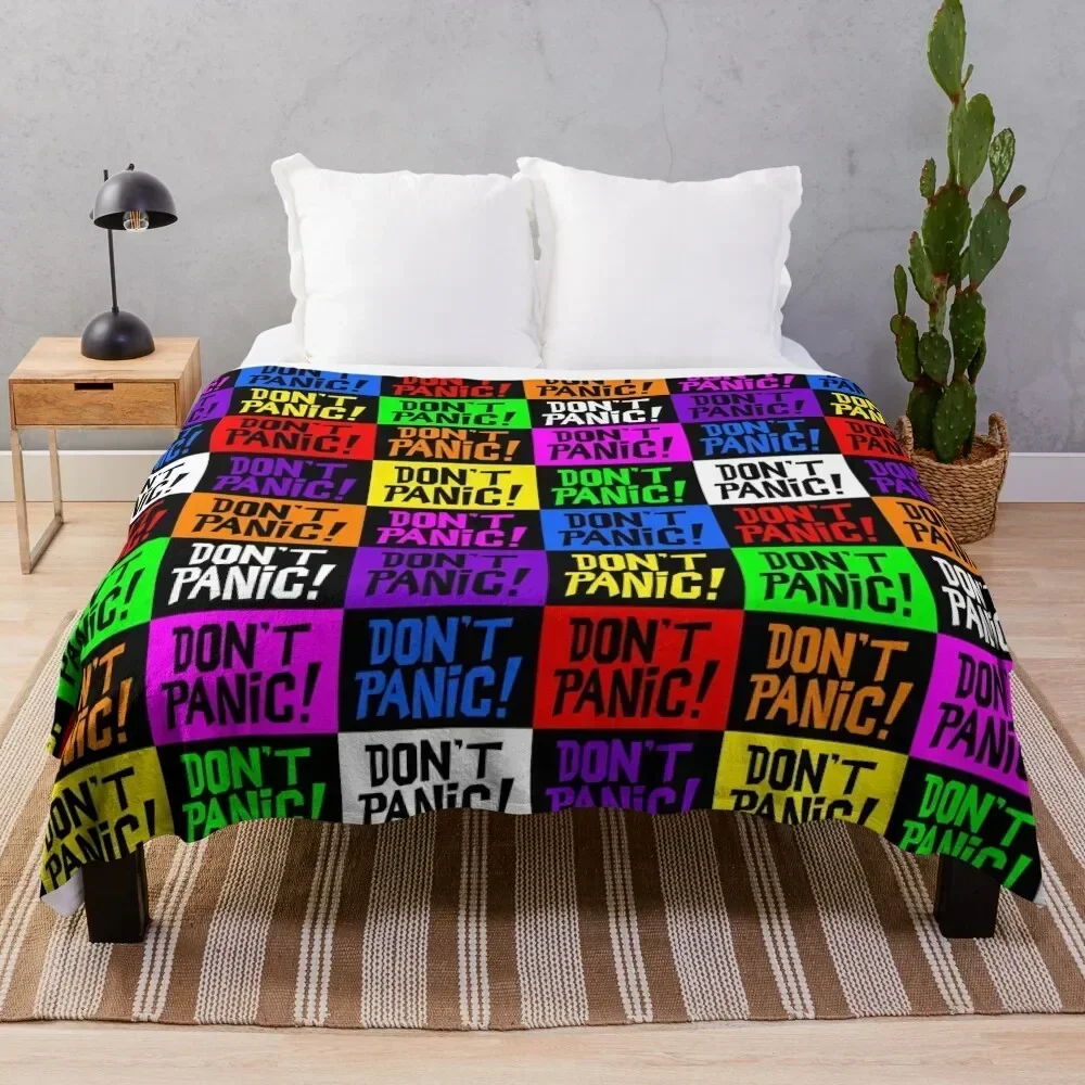 NDVH Don't Panic - Multicoloured H2G2 Throw Blanket No Pilling Soft Warm Blanket for Bed
NDVH Don't Panic - Multicoloured H2G2 Throw Blanket No Pilling Soft Warm Blanket for Bed
