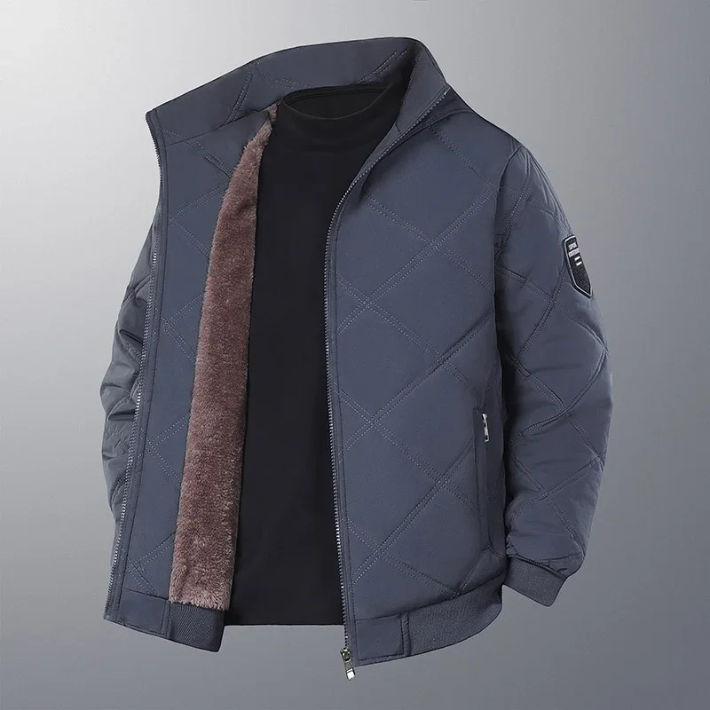 Winter Man Plush Jacket Thicken Windproof Stand Collar Zipper Male Coat Simple Long Sleeve Business Casual Men Outerwear
Winter Man Plush Jacket Thicken Windproof Stand Collar Zipper Male Coat Simple Long Sleeve Business Casual Men Outerwear