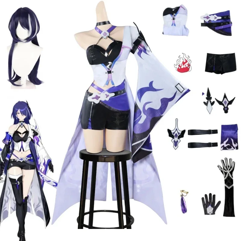 Acheron Cosplay Costume Honkai Star Rail Acheron Cosplay Wig Dress Full Set Game Huangquan Cosplay Halloween Party Clothes
Acheron Cosplay Costume Honkai Star Rail Acheron Cosplay Wig Dress Full Set Game Huangquan Cosplay Halloween Party Clothes