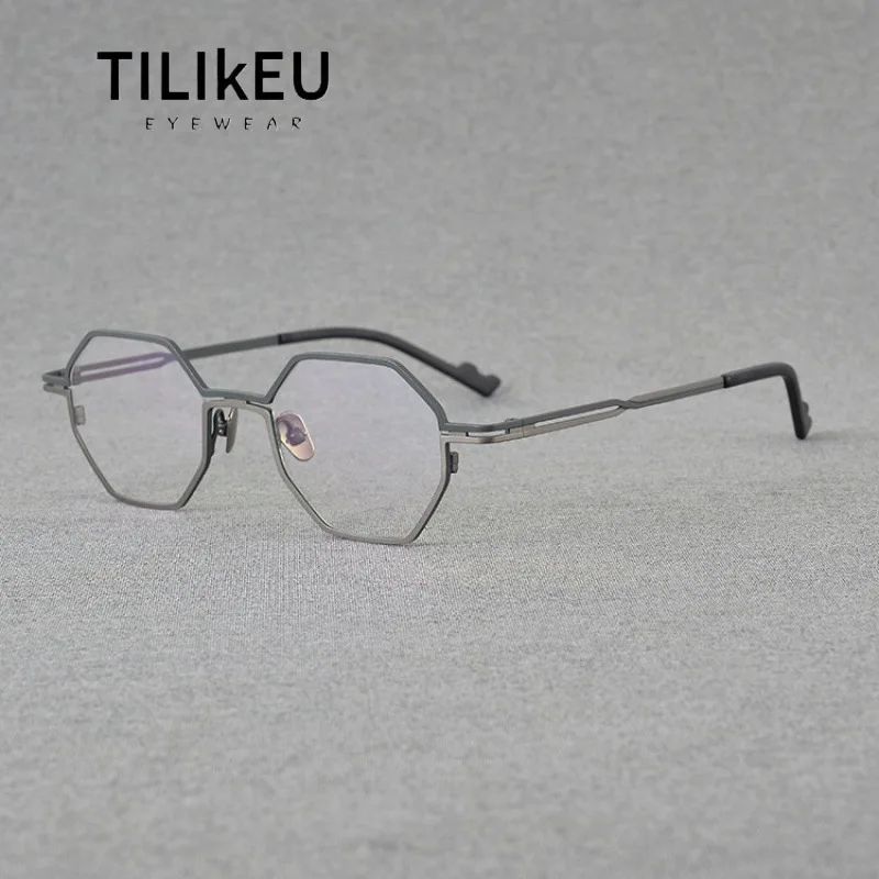 Fashion Frosted Pure Titanium Glasses Frame Men Retro Titanium Polygonal Eyewear Optical Prescription Eyeglasses Frame for Women
Fashion Frosted Pure Titanium Glasses Frame Men Retro Titanium Polygonal Eyewear Optical Prescription Eyeglasses Frame for Women