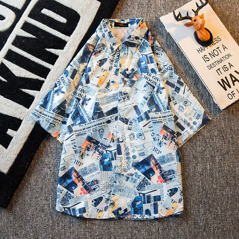 Men's retro vintage flower shirt, men's summer handsome and trendy short sleeved floral shirt jacket men clothing
Men's retro vintage flower shirt, men's summer handsome and trendy short sleeved floral shirt jacket men clothing