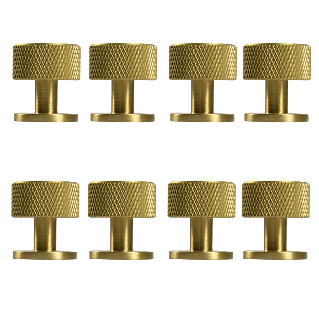 Stock 8PCS Solid Pure Brass Knurled Furniture Handles Drawer Knobs Cupboard Wardrobe Kitchen Dresser TV Wine Cabinet Pulls Knobs
Stock 8PCS Solid Pure Brass Knurled Furniture Handles Drawer Knobs Cupboard Wardrobe Kitchen Dresser TV Wine Cabinet Pulls Knobs