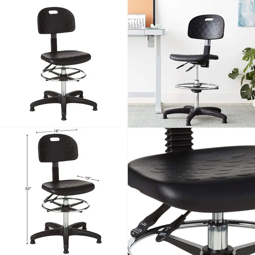 Products 6912 Soft Tough Extended Height Deluxe Workbench Chair, Black
Products 6912 Soft Tough Extended Height Deluxe Workbench Chair, Black