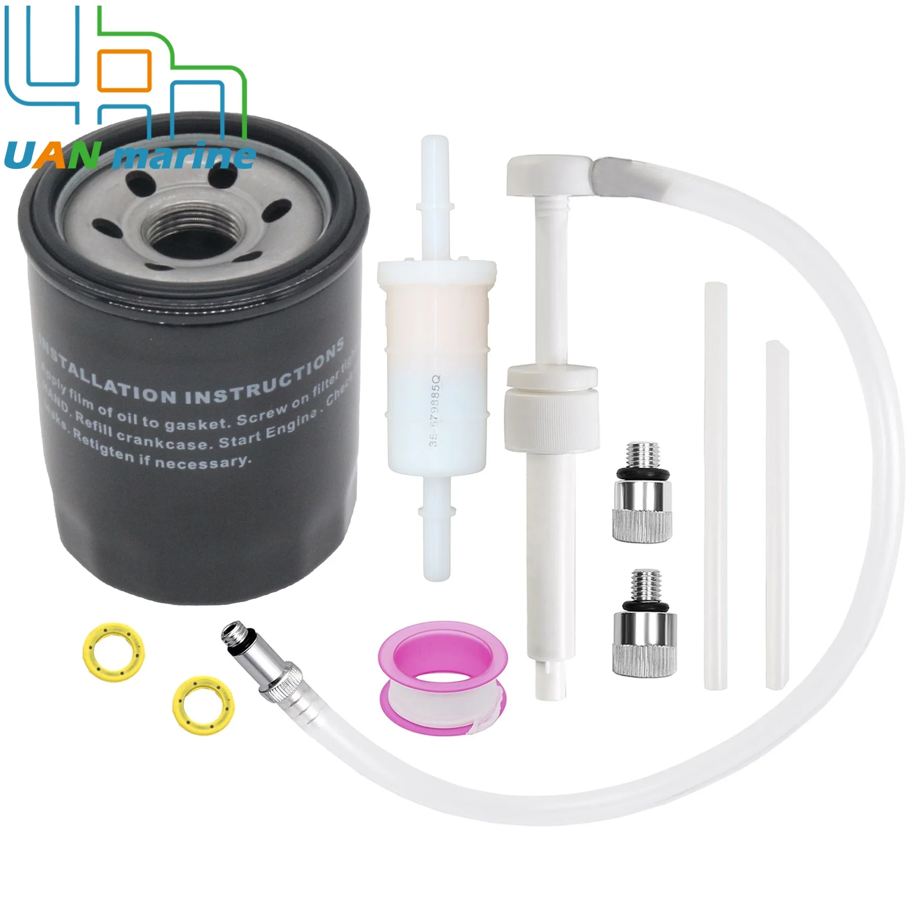Outboard Change Service Kit Compatible with Mercury 75-115 HP 2.1L Motor Oil Filter 822626Q05 & Fuel Filter 35-79885T W/ Gasket
Outboard Change Service Kit Compatible with Mercury 75-115 HP 2.1L Motor Oil Filter 822626Q05 & Fuel Filter 35-79885T W/ Gasket