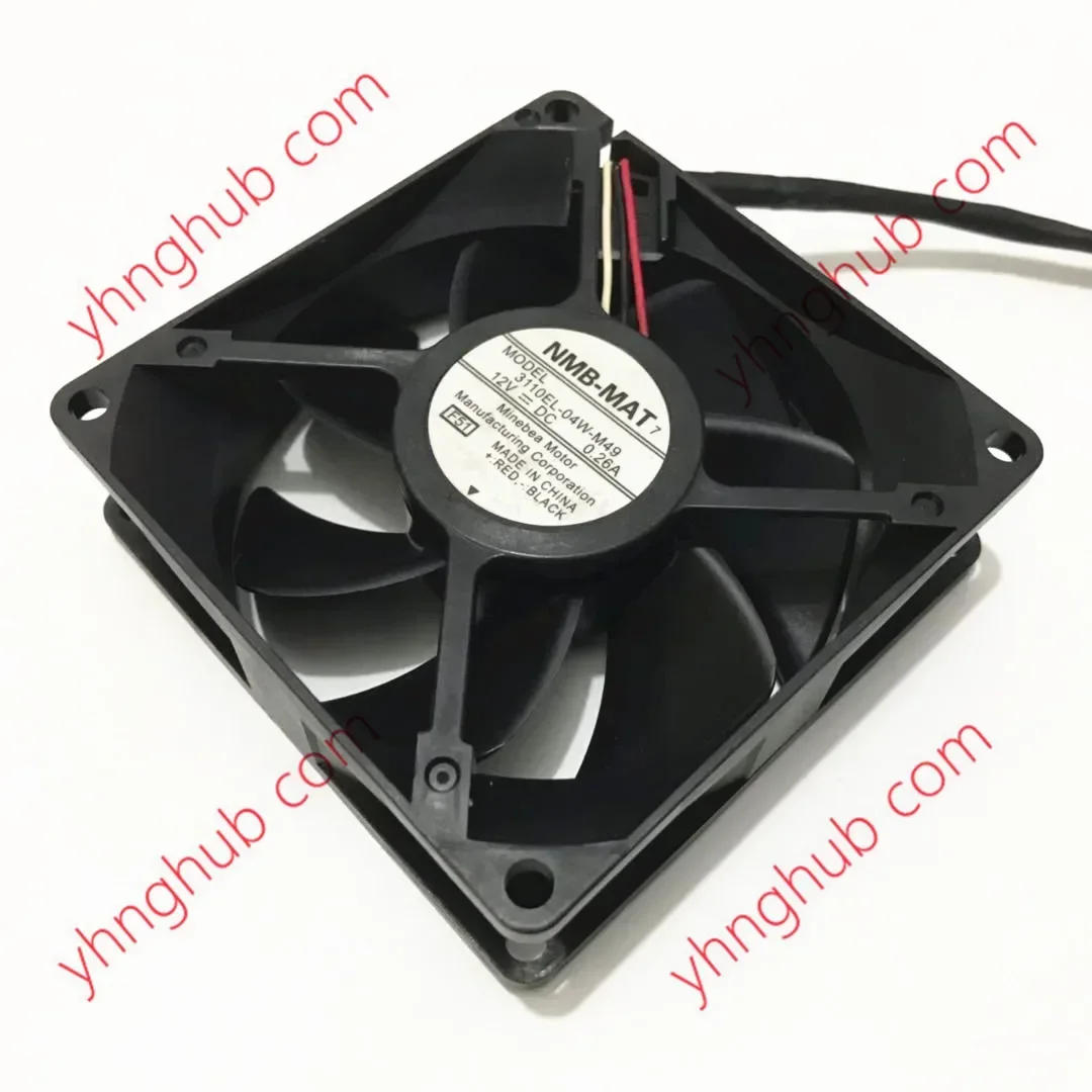 NMB-MAT 3110EL-04W-M49 F51 DC 12 V0.26A 80x80x25mm 3-Wire Server Cooling Fan
NMB-MAT 3110EL-04W-M49 F51 DC 12 V0.26A 80x80x25mm 3-Wire Server Cooling Fan