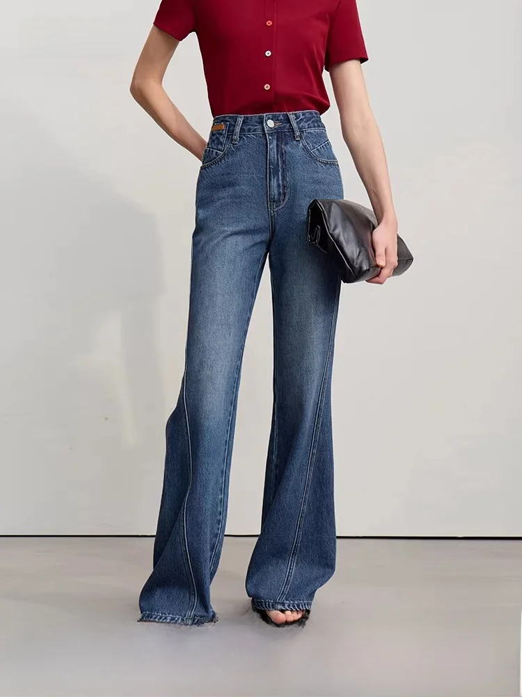 Casual Cotton Denim Bell Bot Jeans Women's Jeans i Brand Spring New Sle l Waist Zipper Closure Loose Fit
Casual Cotton Denim Bell Bot Jeans Women's Jeans i Brand Spring New Sle l Waist Zipper Closure Loose Fit