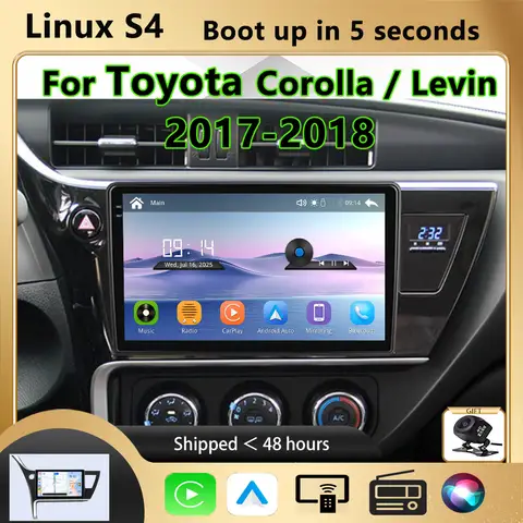Modify For Toyota Corolla Levin 2017 2018 Wireless Carplay Car Multimedia Player Upgrade Touch Screen Android Auto Car play