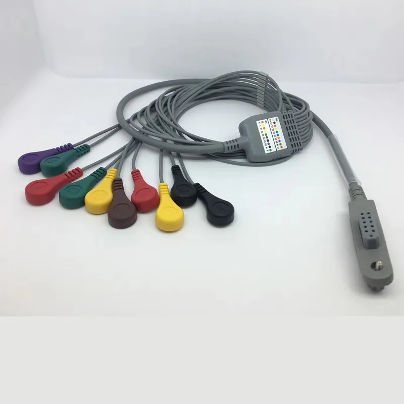 Compatible Dynamic ECG Lead Wire 10-lead ECG Machine Wire 11 Pins
Compatible Dynamic ECG Lead Wire 10-lead ECG Machine Wire 11 Pins