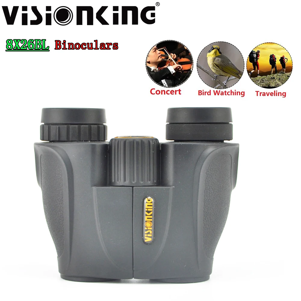 Visionking 8X26 HD Porro Binoculars Compact Fixed Focus BAK4 Outdoor Sport Game Birdwatching Camping Tourism Long Range Telescop
Visionking 8X26 HD Porro Binoculars Compact Fixed Focus BAK4 Outdoor Sport Game Birdwatching Camping Tourism Long Range Telescop