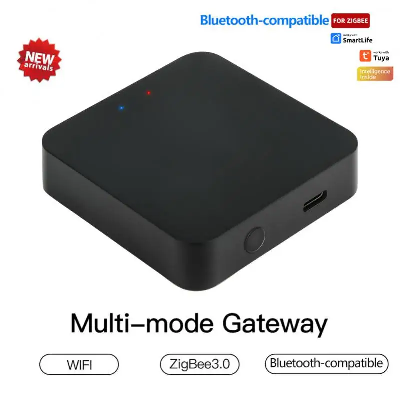 TUYA Multimode Smart Gateway ZigBee Compatible Bluetooth Mesh Hub Works with TUYA Smart Apps Voice Control via Alexa Google
TUYA Multimode Smart Gateway ZigBee Compatible Bluetooth Mesh Hub Works with TUYA Smart Apps Voice Control via Alexa Google