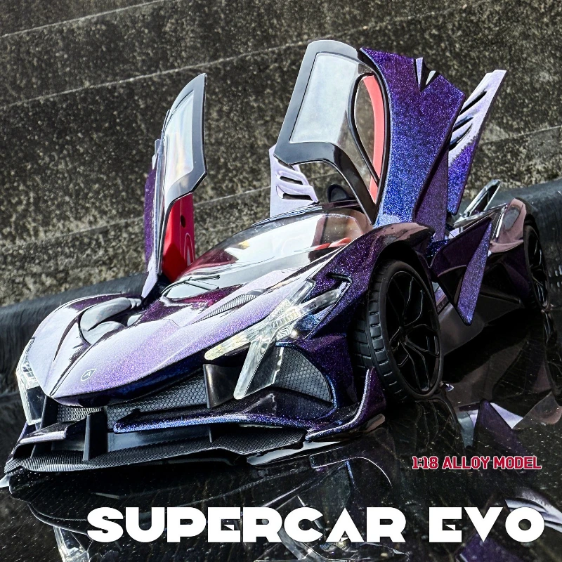 1:18 Project EVO Sports Car Alloy Model Diecasts Sound Light Model Car Collection Toy Gift Ornaments Gift
1:18 Project EVO Sports Car Alloy Model Diecasts Sound Light Model Car Collection Toy Gift Ornaments Gift