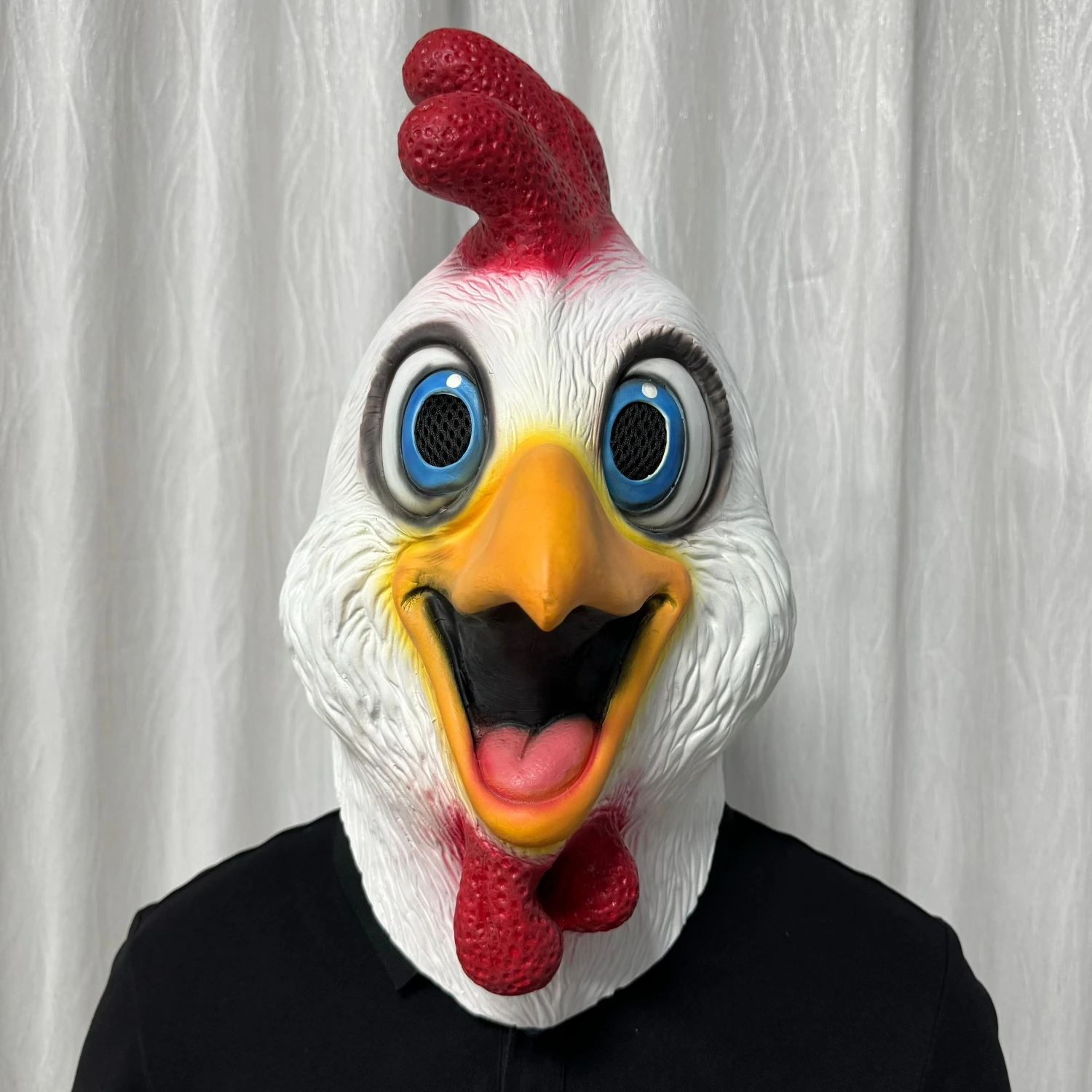 White Rooster Latex Full Head Mask Chicken Headgear For Halloween Cosplay Carnival Prank Adult Easter Party Roleplay Costume
White Rooster Latex Full Head Mask Chicken Headgear For Halloween Cosplay Carnival Prank Adult Easter Party Roleplay Costume