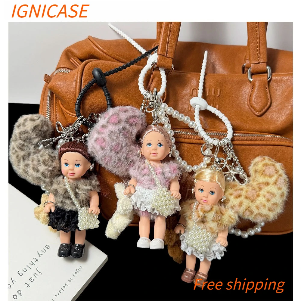IGNICASE New Popular Leopard Print Doll Keychain, Sweet and Cool Spice Girl Style Mini Doll High Value Bag Pendant Accessories
IGNICASE New Popular Leopard Print Doll Keychain, Sweet and Cool Spice Girl Style Mini Doll High Value Bag Pendant Accessories