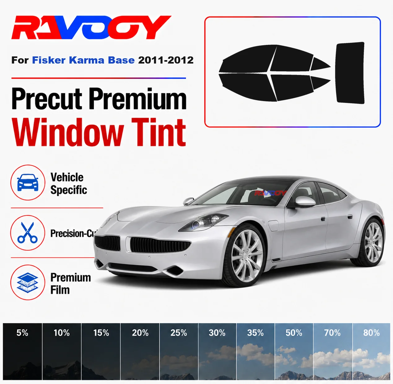 Premium Precut Window Tint Kit Front Rear Windows Rear Windshield For Fisker Karma Base 2011-2012 Complete Set Nano Ceramic Film
Premium Precut Window Tint Kit Front Rear Windows Rear Windshield For Fisker Karma Base 2011-2012 Complete Set Nano Ceramic Film