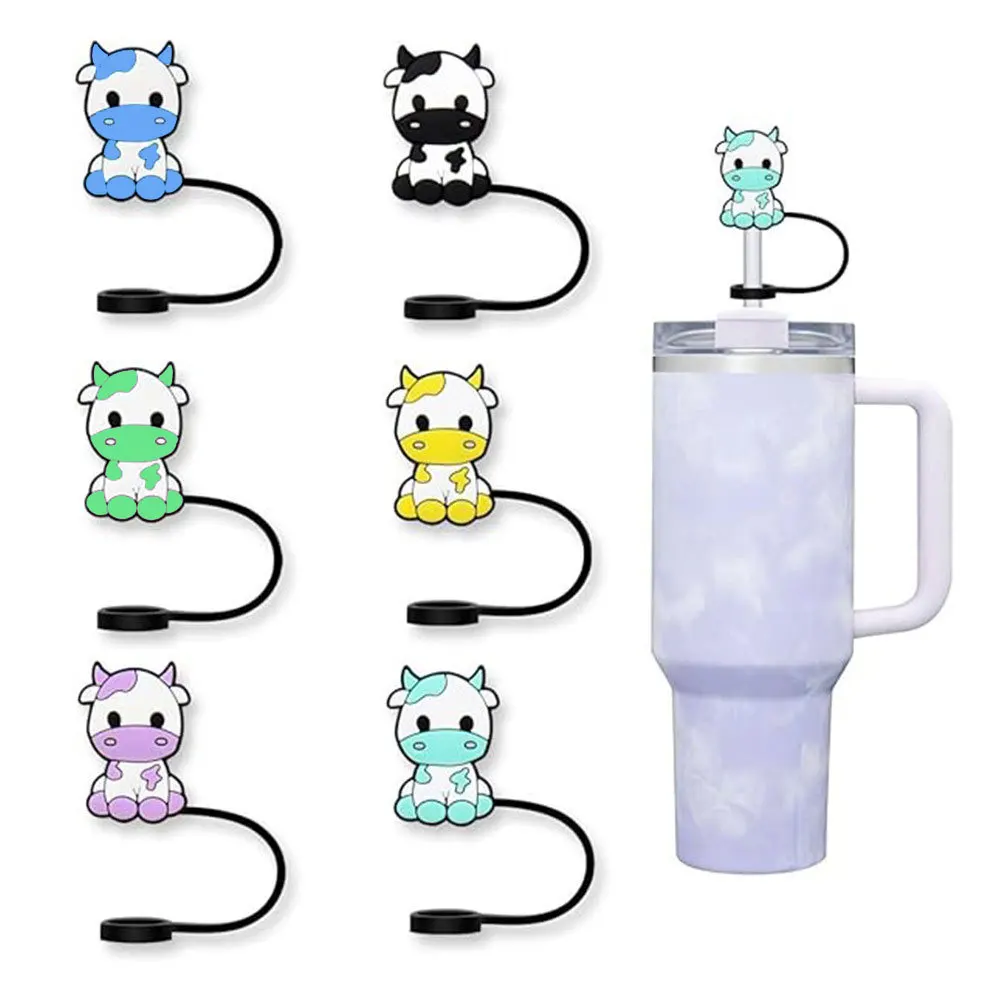 New 10mm/0.4in Cow Series Straw Sleeve Straw Cap Silicone Dust Stopper Cute Animal Party Straw Decoration No Straws
New 10mm/0.4in Cow Series Straw Sleeve Straw Cap Silicone Dust Stopper Cute Animal Party Straw Decoration No Straws