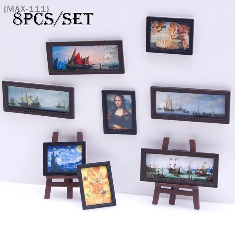 【F2-MAX111】8Pcs/Set 1:12 Dollhouse Miniature Vintage Oil Painting Mural Photos Wall Picture Scene Decor Doll House Accessories
【F2-MAX111】8Pcs/Set 1:12 Dollhouse Miniature Vintage Oil Painting Mural Photos Wall Picture Scene Decor Doll House Accessories