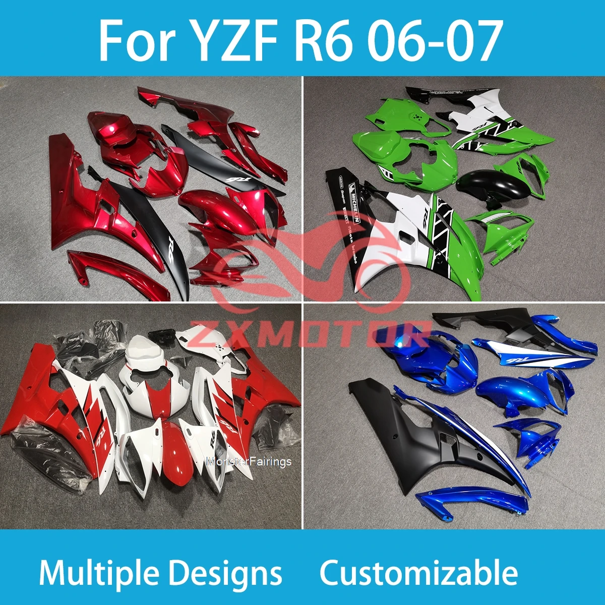 Обтекатели для мотоцикла YZF R6 2006 2007, обтекатели для YAMAHA R6 06 07, настраиваемый обтекатель, комплект обтекателей для кузова
Обтекатели для мотоцикла YZF R6 2006 2007, обтекатели для YAMAHA R6 06 07, настраиваемый обтекатель, комплект обтекателей для кузова