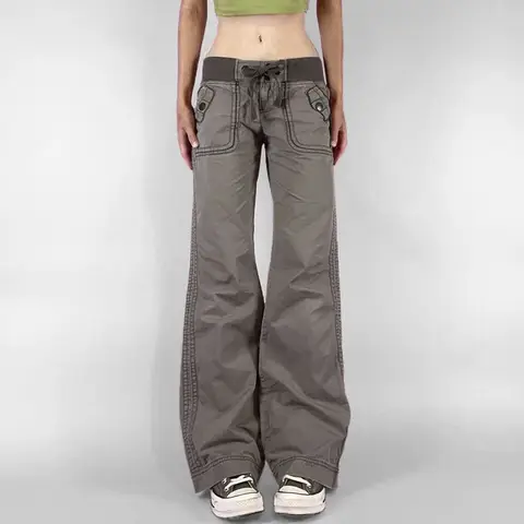 Trendy Slimming Streetwear Jeans Women's Mid Waist Straight Leg Wide Pants Belted Casual Denim Trousers Unique European Style