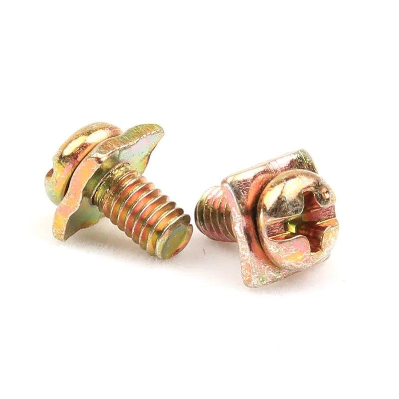 M3 M3.5 M4 M5 Terminal Block Screw With Square Washer Pan Head Sems Screws
M3 M3.5 M4 M5 Terminal Block Screw With Square Washer Pan Head Sems Screws