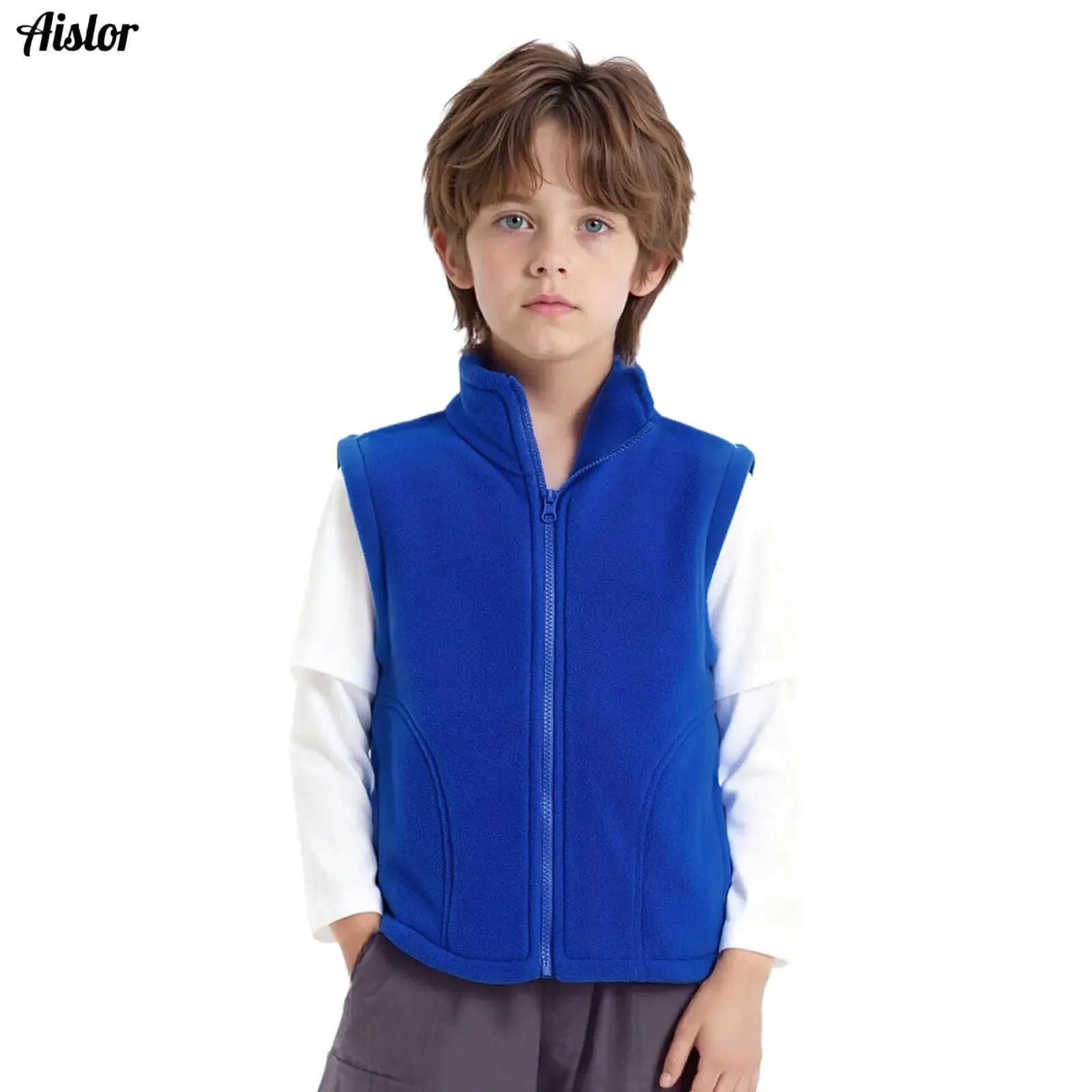 Kids Girls Boys Winter Warm Fleece Vest Coat Solid Color Outerwear Stand Collar Sleeveless Zip-Up Jacket with Pockets Casual Top
Kids Girls Boys Winter Warm Fleece Vest Coat Solid Color Outerwear Stand Collar Sleeveless Zip-Up Jacket with Pockets Casual Top