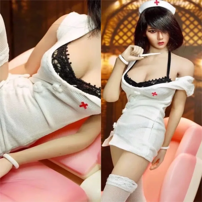 1/6 Scale Sexy Nurse Uniform White Dress Hat Silk Stockings Clothes Model for 12'' Female Soldier PH JO UD LD Action Figures Toy
1/6 Scale Sexy Nurse Uniform White Dress Hat Silk Stockings Clothes Model for 12'' Female Soldier PH JO UD LD Action Figures Toy
