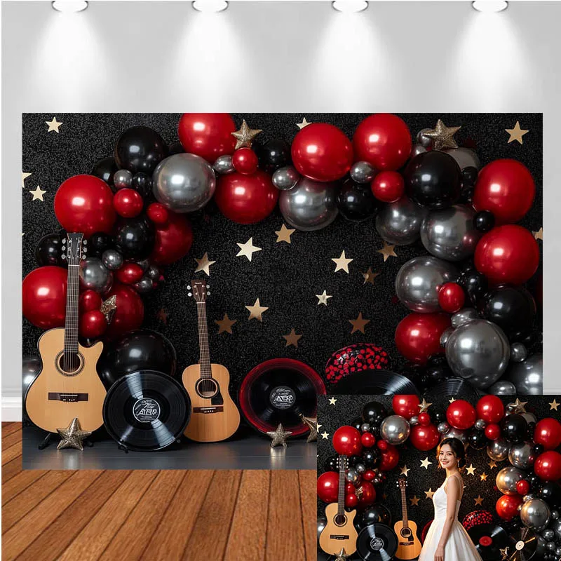 LS Photography Backdrop Balloon Arch Guitar Vinyl Record Decor Birthday Cake Smash Kids Adult Portrait Photo Background Studio
LS Photography Backdrop Balloon Arch Guitar Vinyl Record Decor Birthday Cake Smash Kids Adult Portrait Photo Background Studio