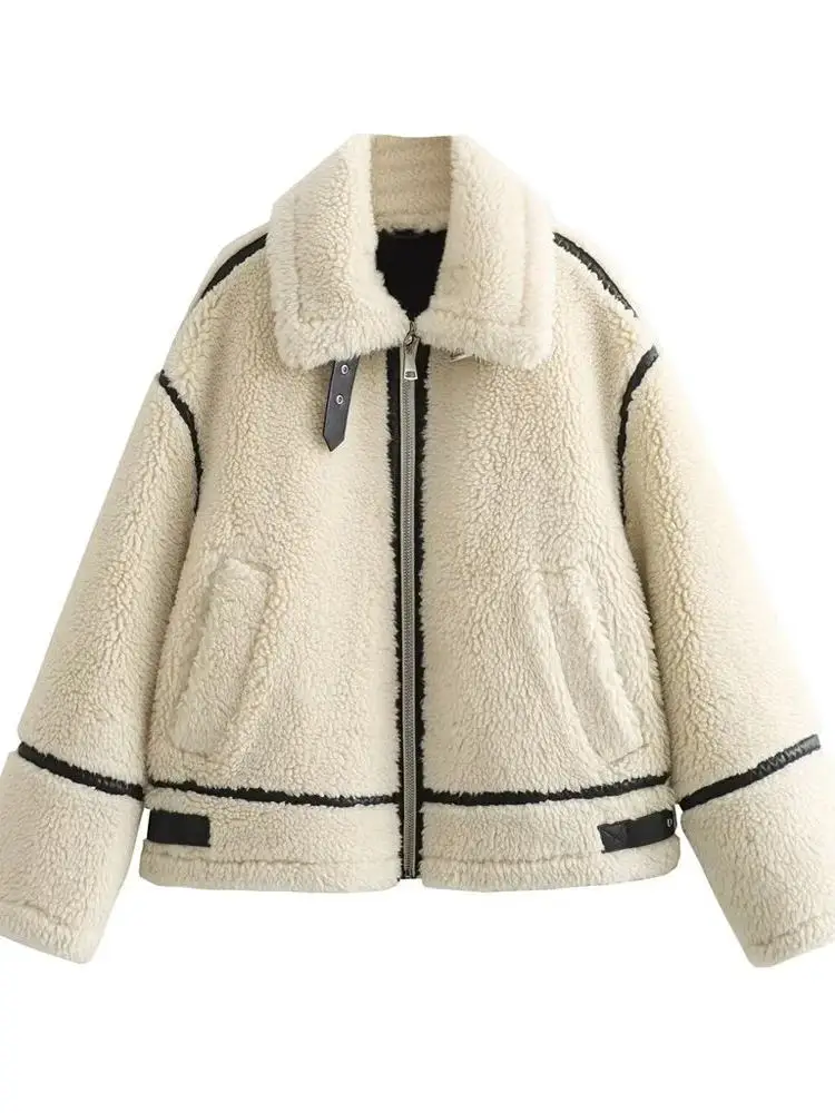 Свободный повседневный топ с длинными рукавами и воротником для женщин, уличный стиль, свободный крой, короткая куртка на молнии, повседневная одежда, весенний сезон
Свободный повседневный топ с длинными рукавами и воротником для женщин, уличный стиль, свободный крой, короткая куртка на молнии, повседневная одежда, весенний сезон