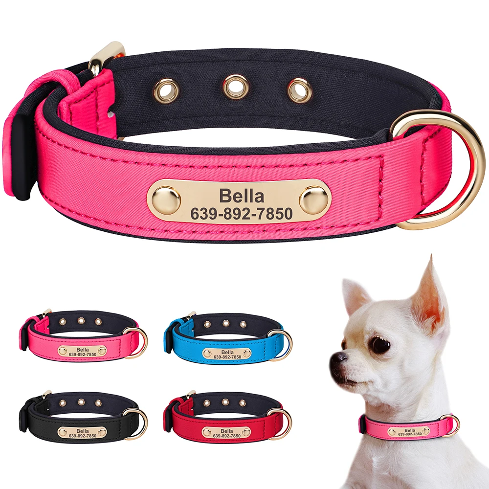 Personalized Dog Collar Waterproof Nylon Puppy Collars Necklace Free Custom Pet ID Collars for Small Medium Dogs Chihuahua Pug
Personalized Dog Collar Waterproof Nylon Puppy Collars Necklace Free Custom Pet ID Collars for Small Medium Dogs Chihuahua Pug