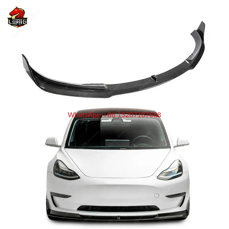 High quality!Upgrade to V style Front Lip For Tesla model 3 Front Lip body kit carbon fiber material
High quality!Upgrade to V style Front Lip For Tesla model 3 Front Lip body kit carbon fiber material