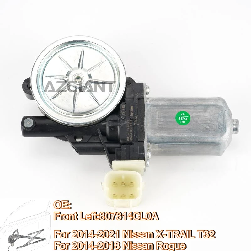 BUPEK Front Right Power Window Motor 6pin for 2014-2021 Nissan X-TRAIL T32 Rogue Replace Electric Glass Regulator 807314CL0A
BUPEK Front Right Power Window Motor 6pin for 2014-2021 Nissan X-TRAIL T32 Rogue Replace Electric Glass Regulator 807314CL0A
