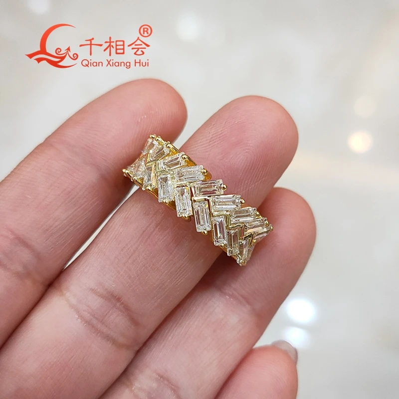 2*4mm emerald shape D vvs moissanite full of stone Eternity double Band ring 925 Sterling Silver Rings Jewelry Rings Engagement
2*4mm emerald shape D vvs moissanite full of stone Eternity double Band ring 925 Sterling Silver Rings Jewelry Rings Engagement