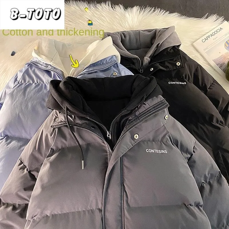 B-TOTO Winter Fashion Color Blocking Men's Cotton Jacket Influx Of Men Fake Two Piece Cotton Jacket 2023 New
B-TOTO Winter Fashion Color Blocking Men's Cotton Jacket Influx Of Men Fake Two Piece Cotton Jacket 2023 New