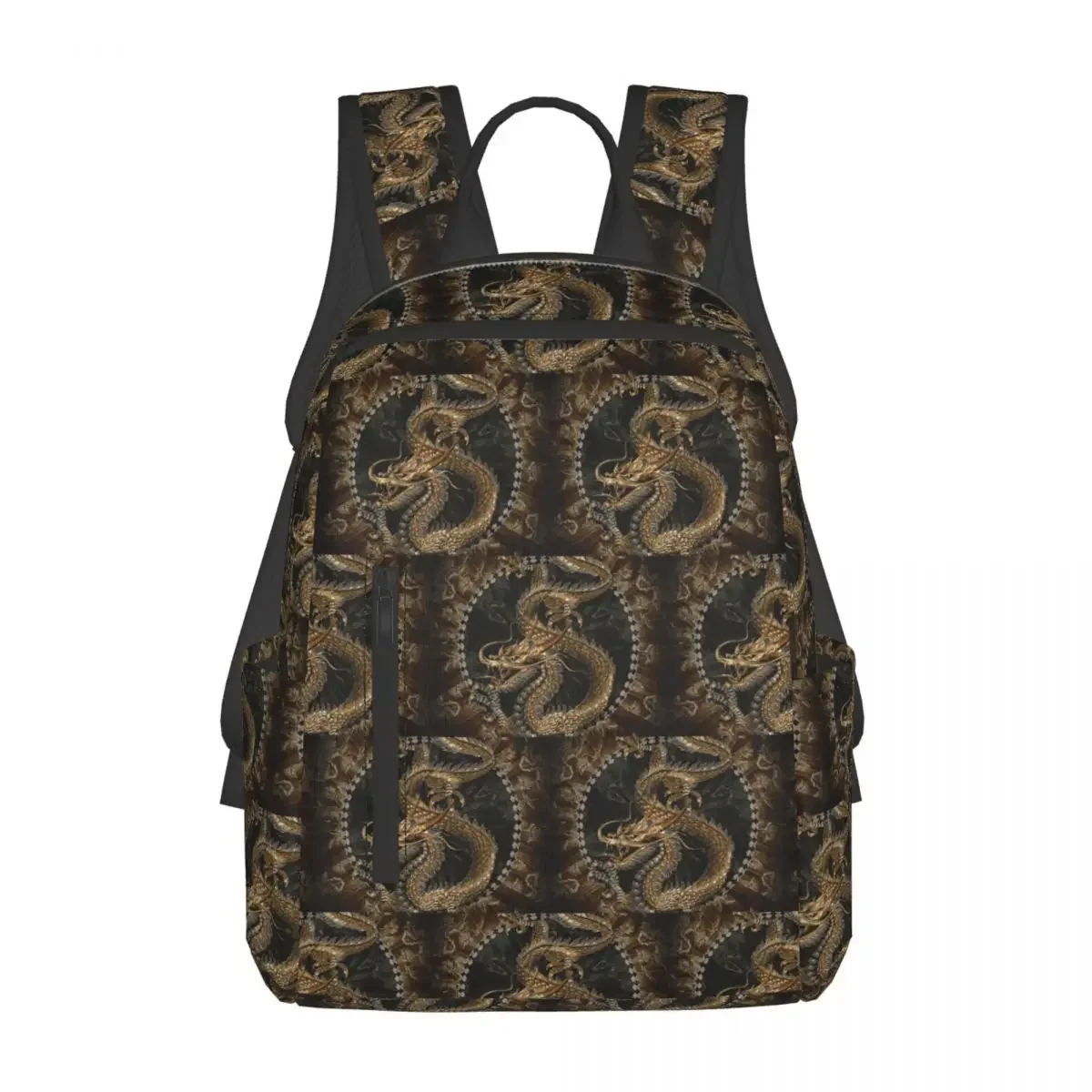 Chinese Traditional Golden Dragon Backpack Large Capacity Children BookBag School Bag Shoulder Bags for Men Women
Chinese Traditional Golden Dragon Backpack Large Capacity Children BookBag School Bag Shoulder Bags for Men Women