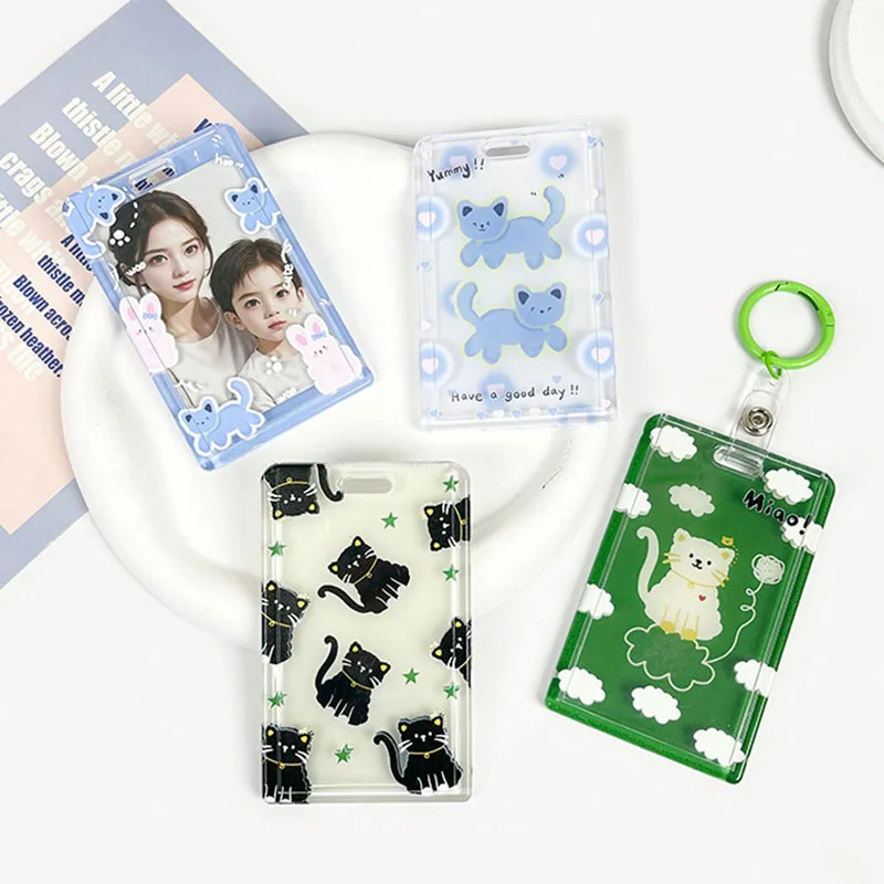 1 шт., милый мультяшный кот, корейский модный акриловый дисплей, держатель для удостоверений личности, Kawaii Cat, студенческий держатель для карт, мини-держатель для фотокарт
1 шт., милый мультяшный кот, корейский модный акриловый дисплей, держатель для удостоверений личности, Kawaii Cat, студенческий держатель для карт, мини-держатель для фотокарт