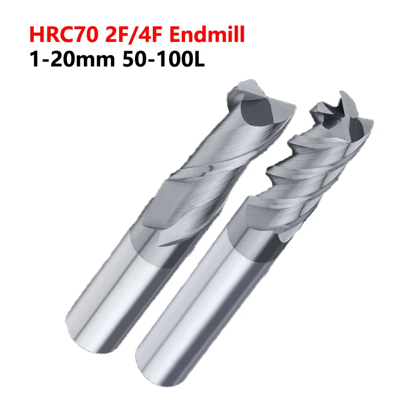 OYYU HRC70 2 Flute Carbide End Mills Tungsten Steel High Hardness Hard Alloy Keyway Solid Milling Cutter CNC 50-100L 1-20MM
OYYU HRC70 2 Flute Carbide End Mills Tungsten Steel High Hardness Hard Alloy Keyway Solid Milling Cutter CNC 50-100L 1-20MM