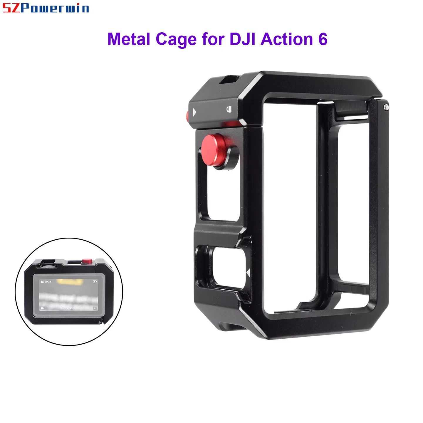 Полная защитная рамка для DJI Action 6 с магнитным быстросъемным креплением, рамка для вертикальной и горизонтальной съемки, крепление Cold Shoe и резьба 1/4 дюйма
Полная защитная рамка для DJI Action 6 с магнитным быстросъемным креплением, рамка для вертикальной и горизонтальной съемки, крепление Cold Shoe и резьба 1/4 дюйма