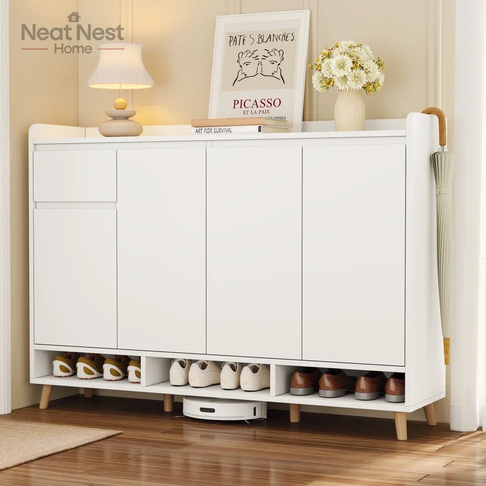 Sleek and Contemporary Shoe Cabinet with Adjustable Shelves,Minimalist Home Organizer,Storage Sideboard for Entryway,Living Room
Sleek and Contemporary Shoe Cabinet with Adjustable Shelves,Minimalist Home Organizer,Storage Sideboard for Entryway,Living Room