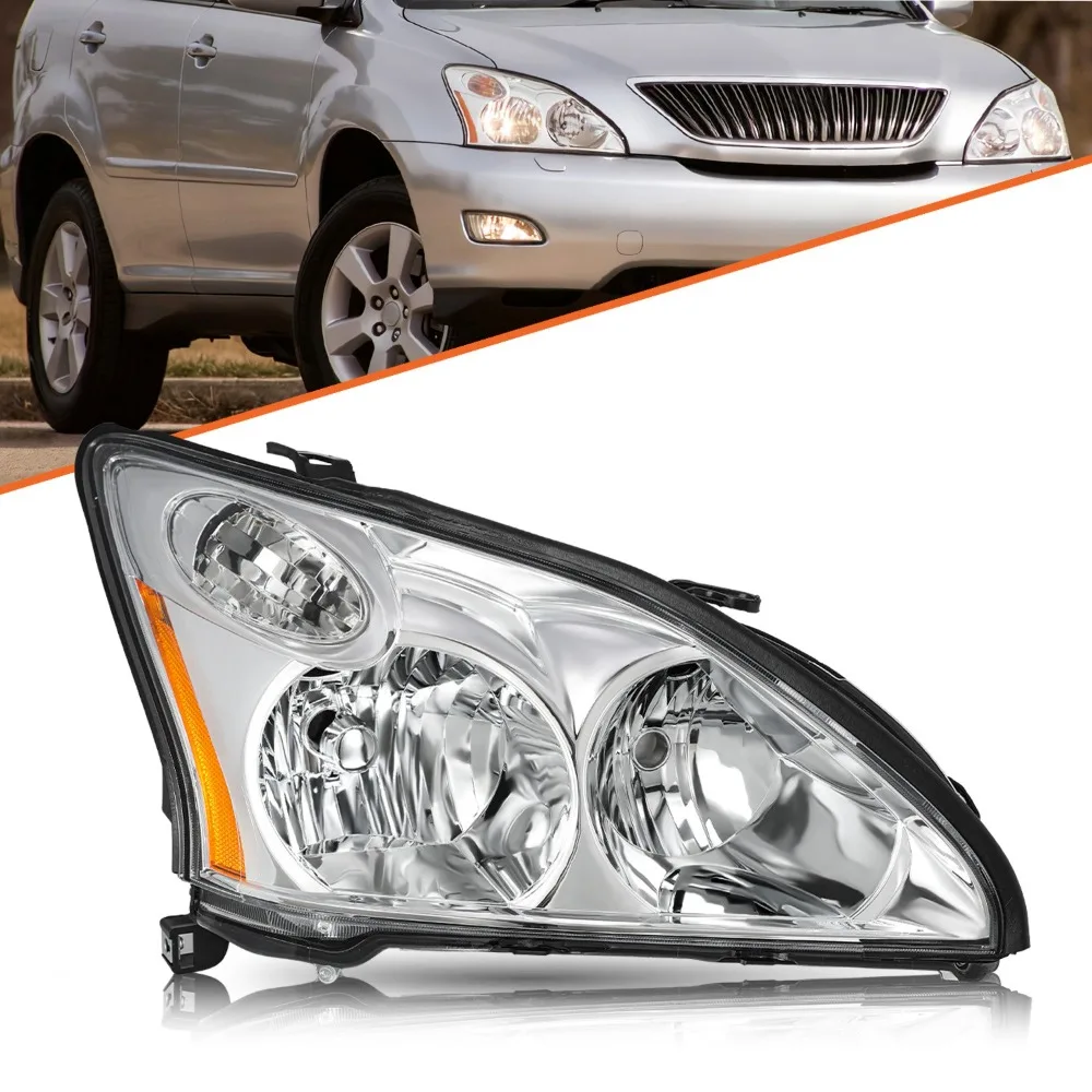 For 2004-2009 Lexus RX350 RX330 Halogen Chrome Right Side Lamps Headlights
For 2004-2009 Lexus RX350 RX330 Halogen Chrome Right Side Lamps Headlights
