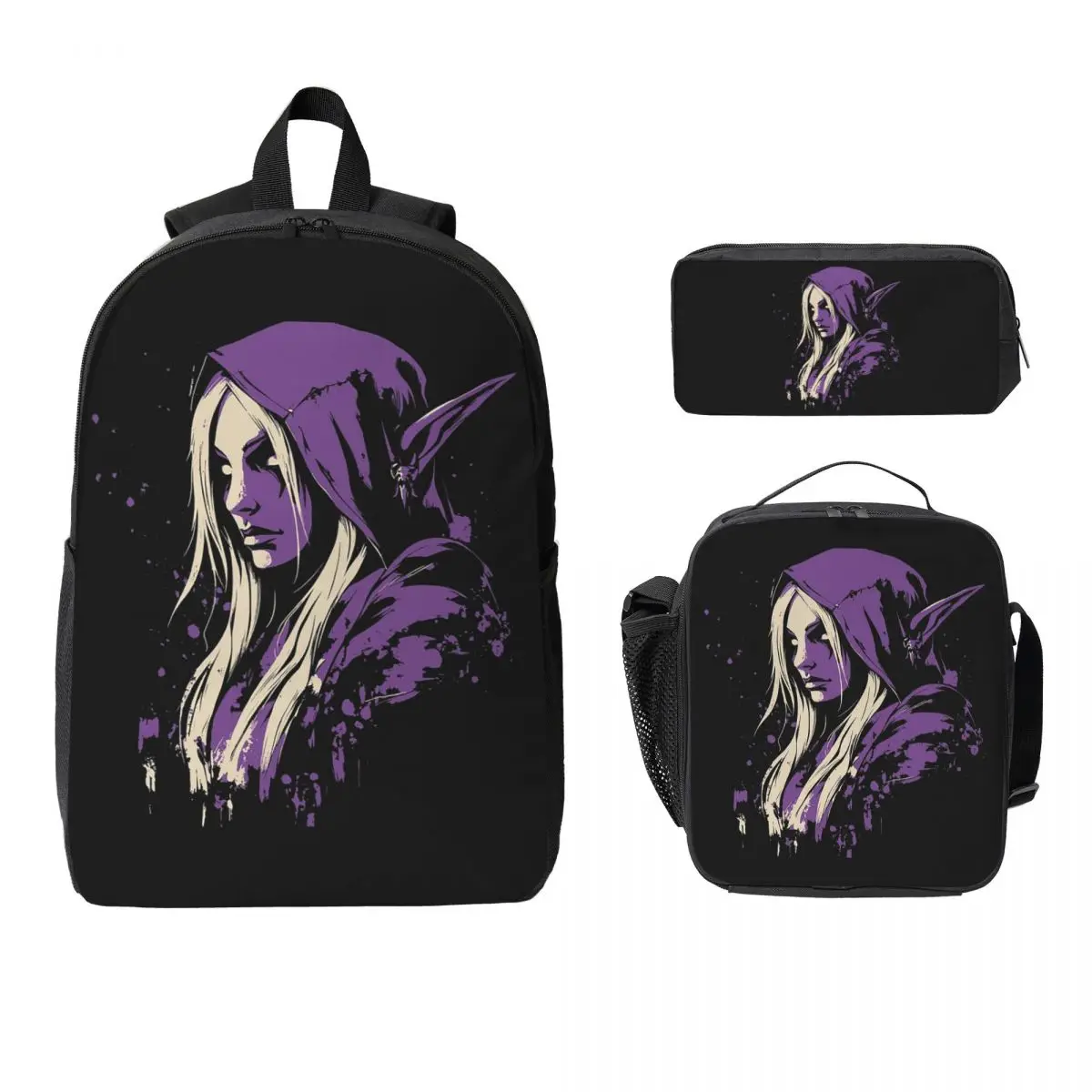 Sylvanas Windrunner World Of Warcraft Backpack BookBag School Bag Computer Shoulder Bags 3ps Insulated Lunch Bag Pencil Case
Sylvanas Windrunner World Of Warcraft Backpack BookBag School Bag Computer Shoulder Bags 3ps Insulated Lunch Bag Pencil Case